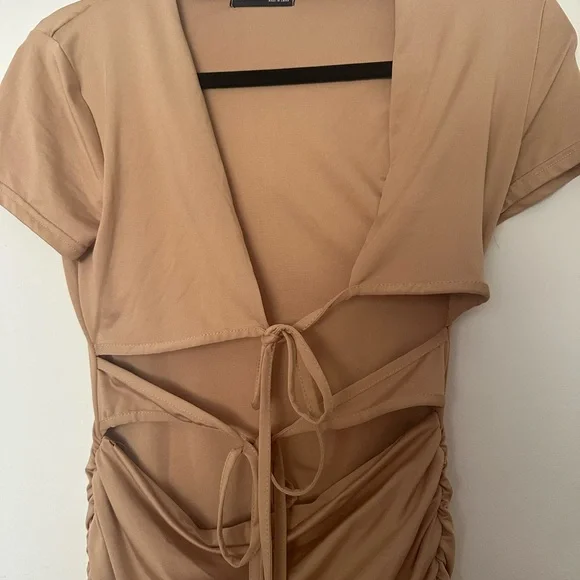CLEARANCE ❤️SHEIN Tan Mini Dress - Picture 4 of 8